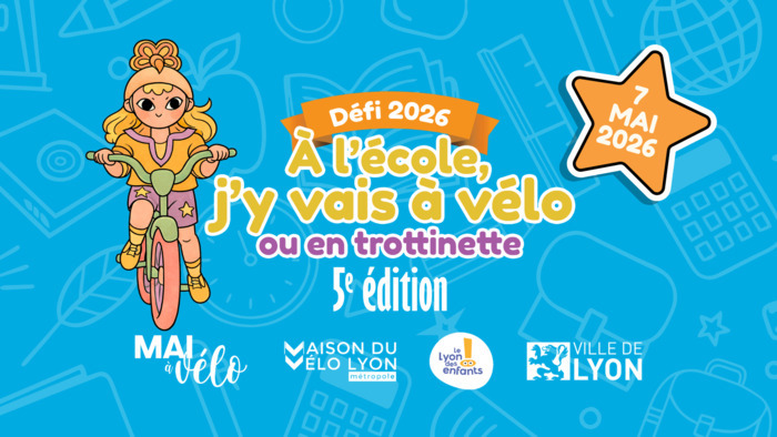 Défi « À l&rsquo;école j&rsquo;y vais à vélo ou en trottinette », Ville de Lyon,