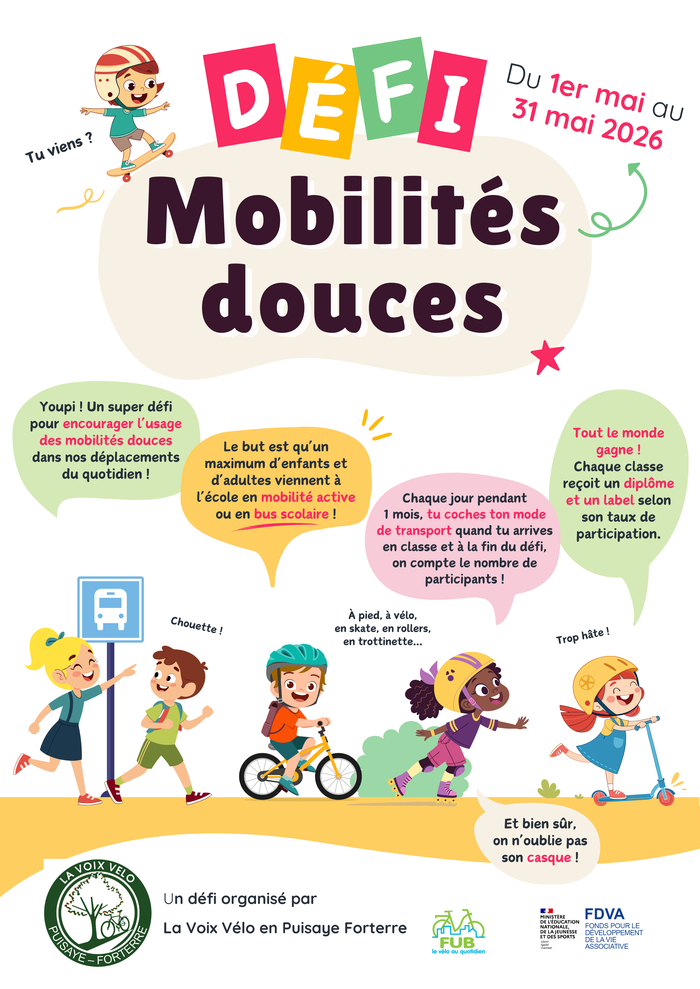 Défi mobilités douces, place de la République, Toucy