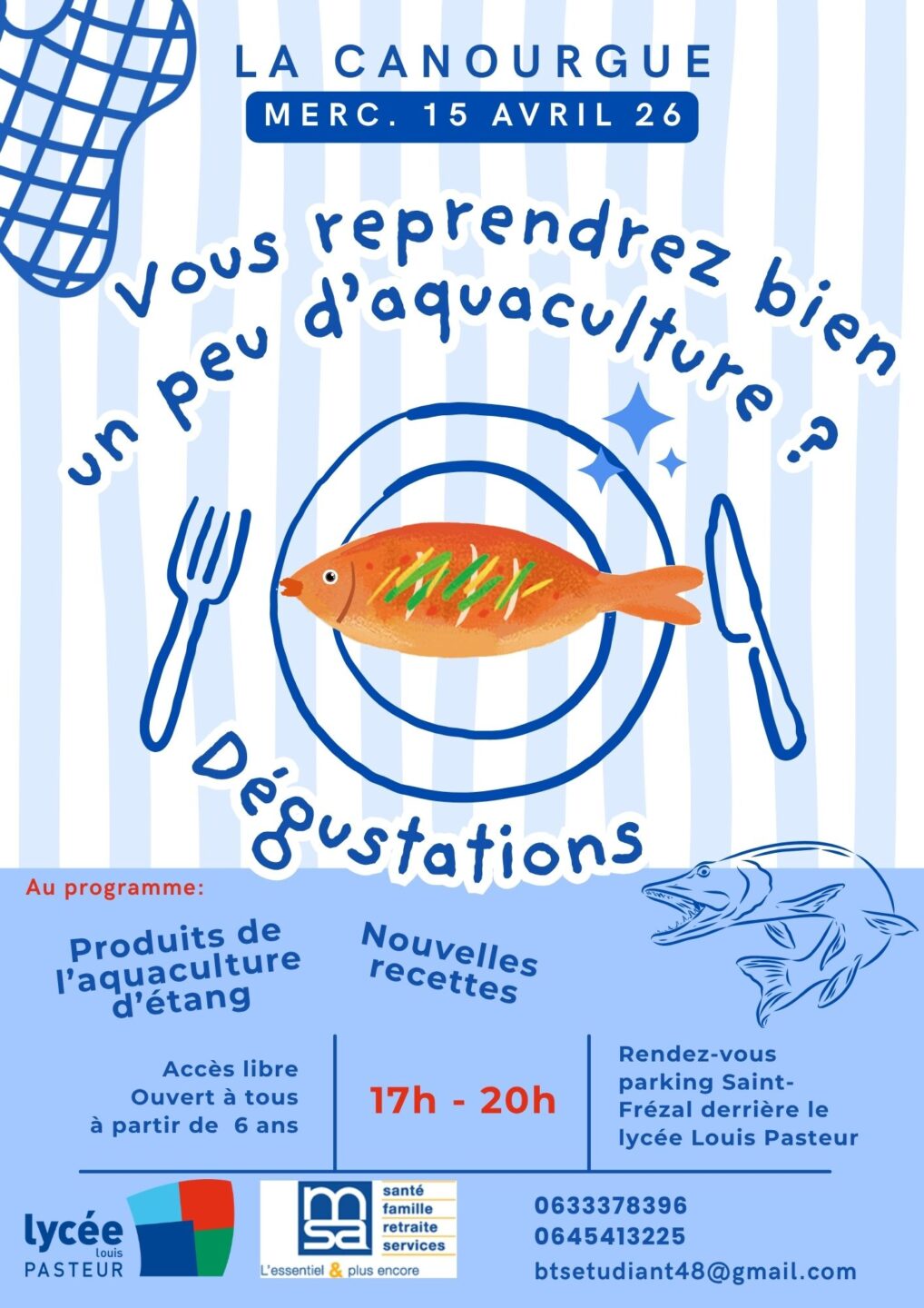 DÉGUSTATION À L&rsquo;AQUACULTURE Saint Frézal La Canourgue