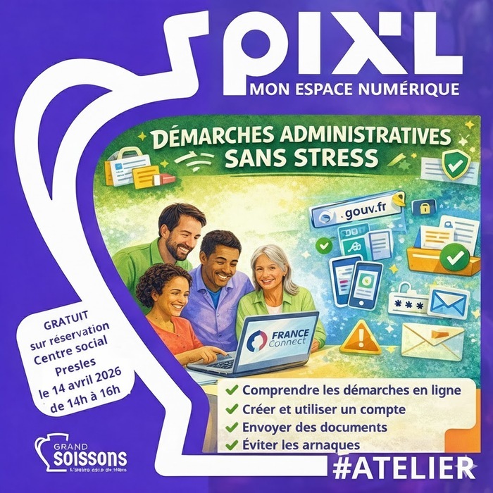 Démarches administratives sans stress, Centre social Presles, Soissons