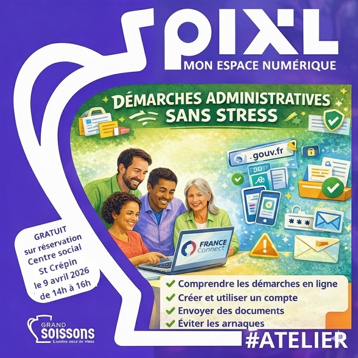 Démarches administratives sans stress, Centre social Saint Crépin, Soissons
