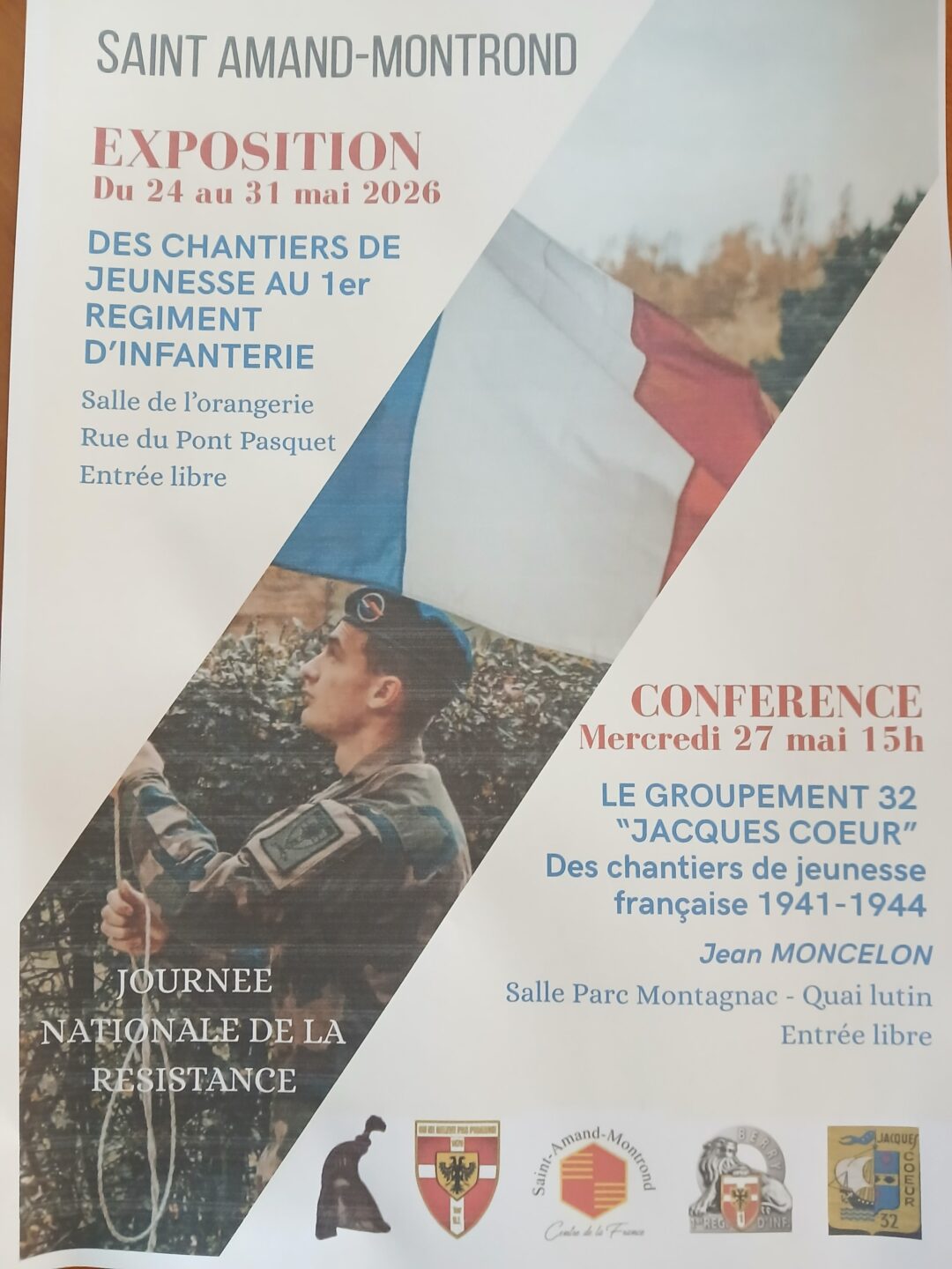Des chantiers de jeunesse au 1er Régiment d&rsquo;infanterie  Saint-Amand-Montrond