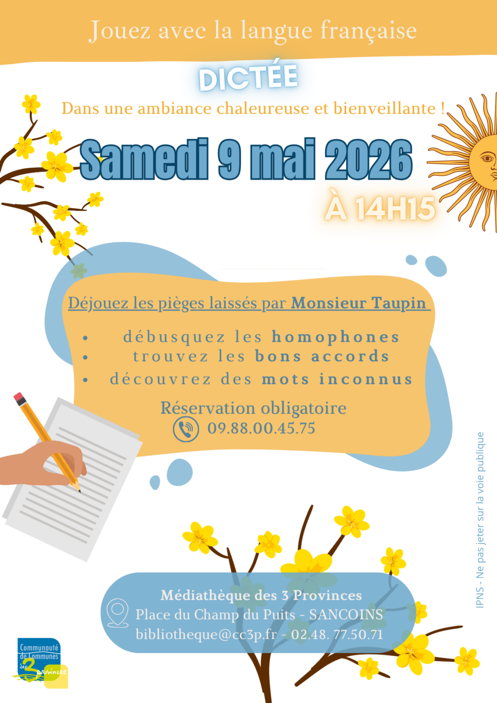 Dictée  Sancoins
