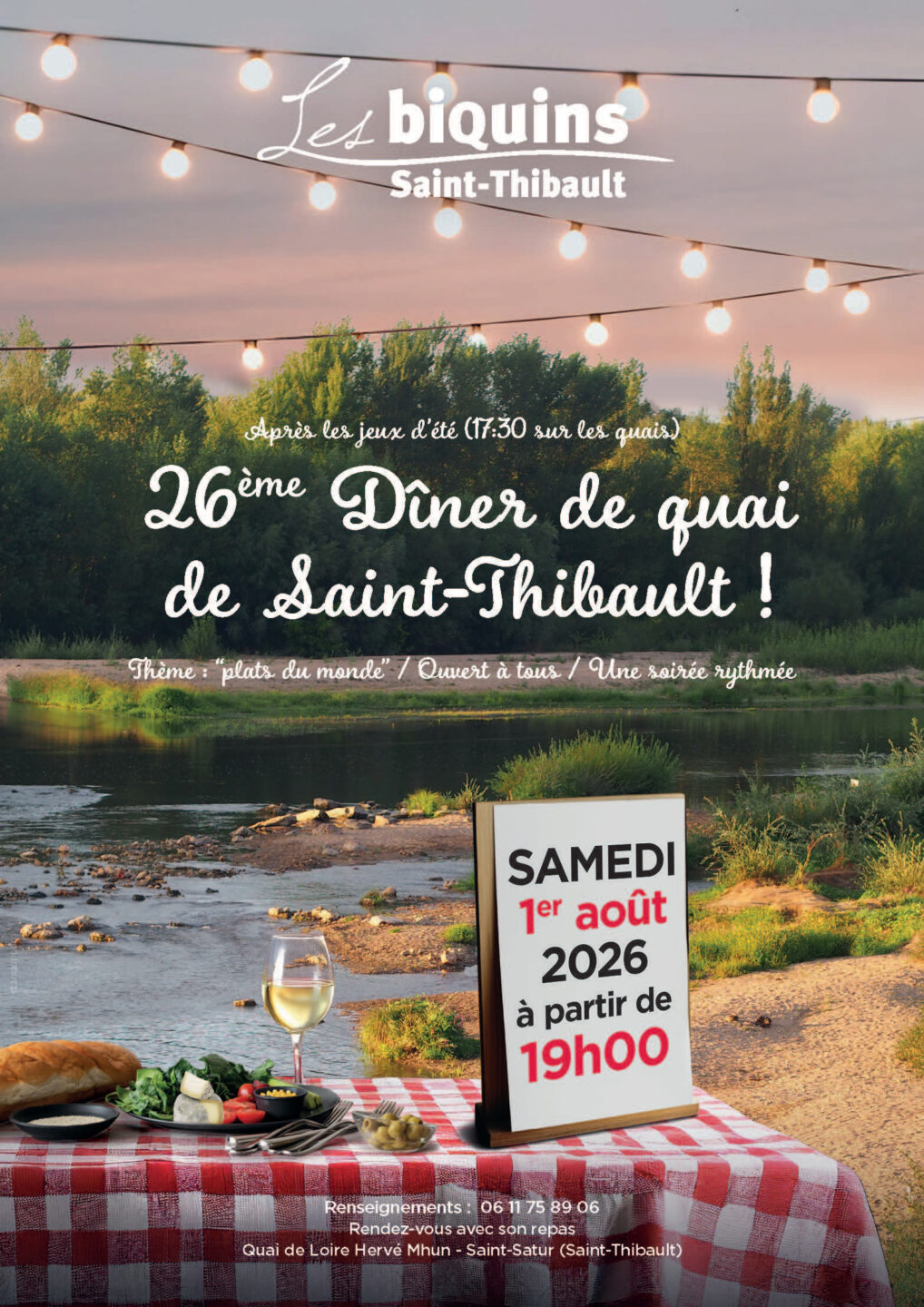 Dîner de Quai les plats du monde  Saint-Satur