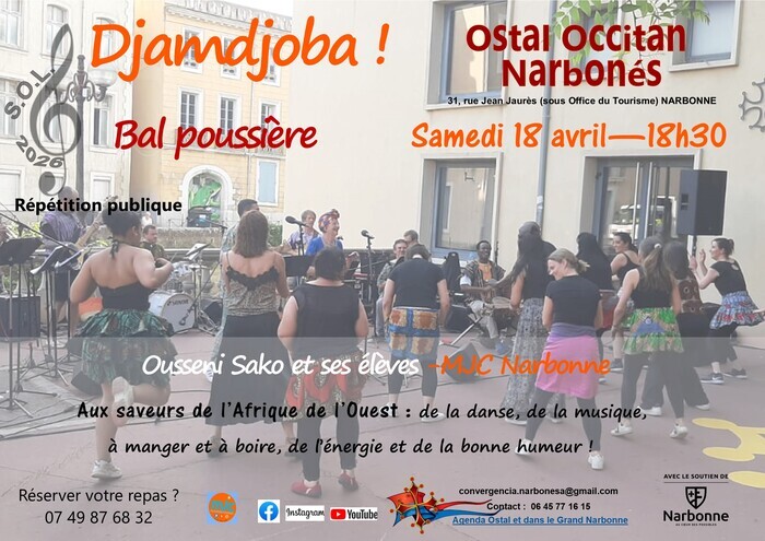 Djamdjoba ! Bal poussière, Ostal Occitan Narbonés (sous Office du Tourisme), Narbonne