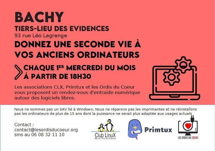 Donnez une belle seconde vie à votre ordinateur Tiers-lieu des évidences Bachy