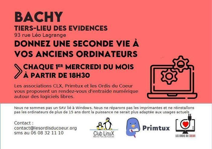 Donnez une belle seconde vie à votre ordinateur Tiers-lieu des évidences Bachy