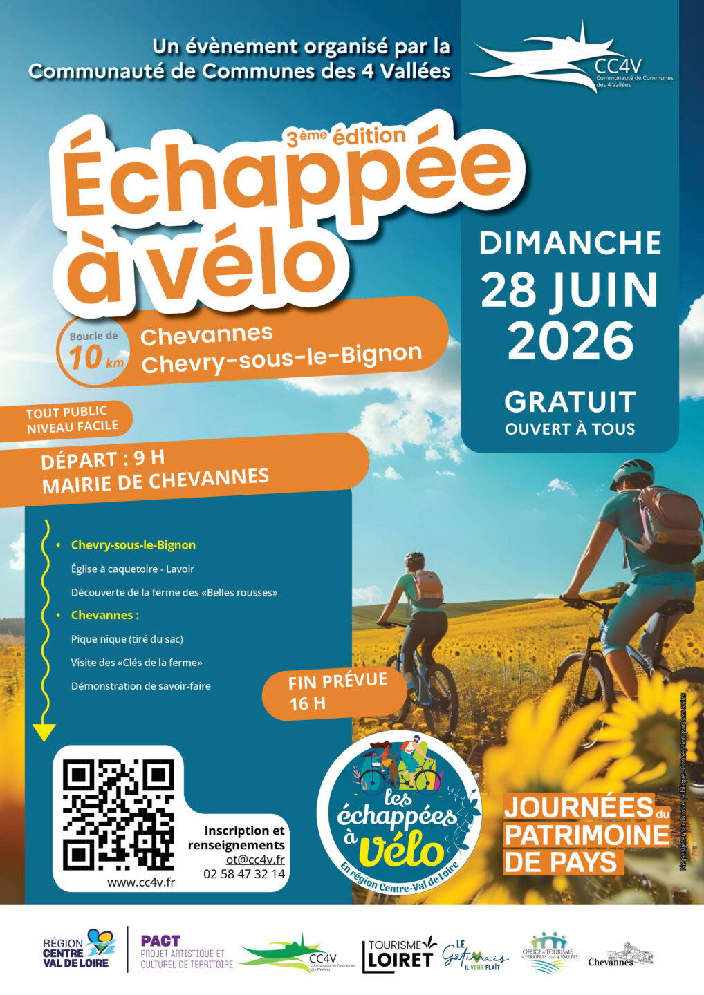 Échappée à Vélo  Chevannes 2026-06-28