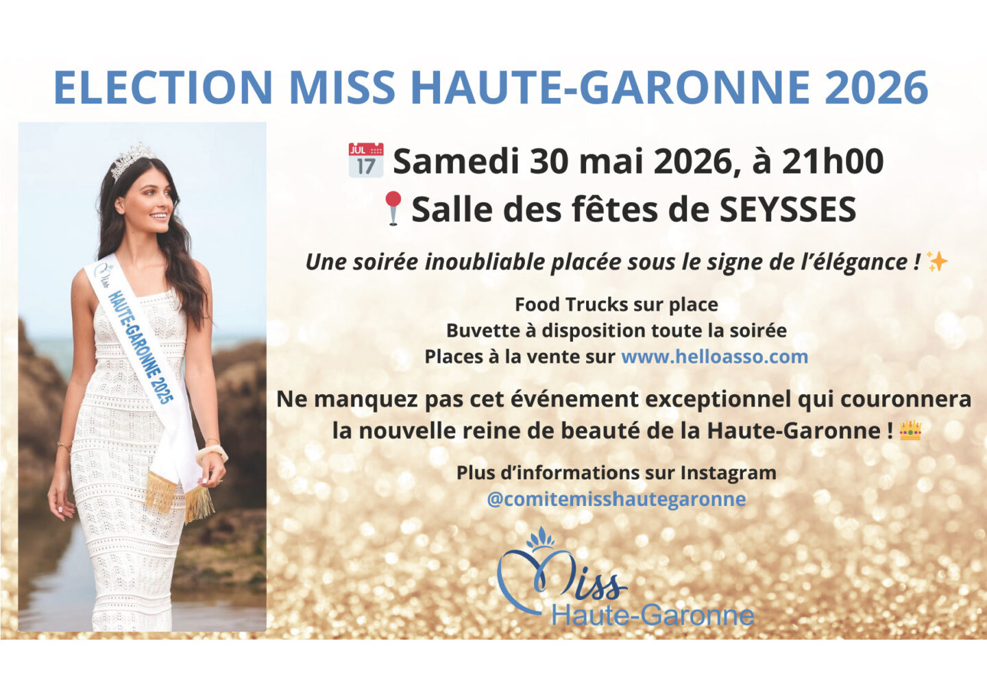 ELECTION MISS HAUTE-GARONNE 2026 SALLE DES FÊTES Seysses