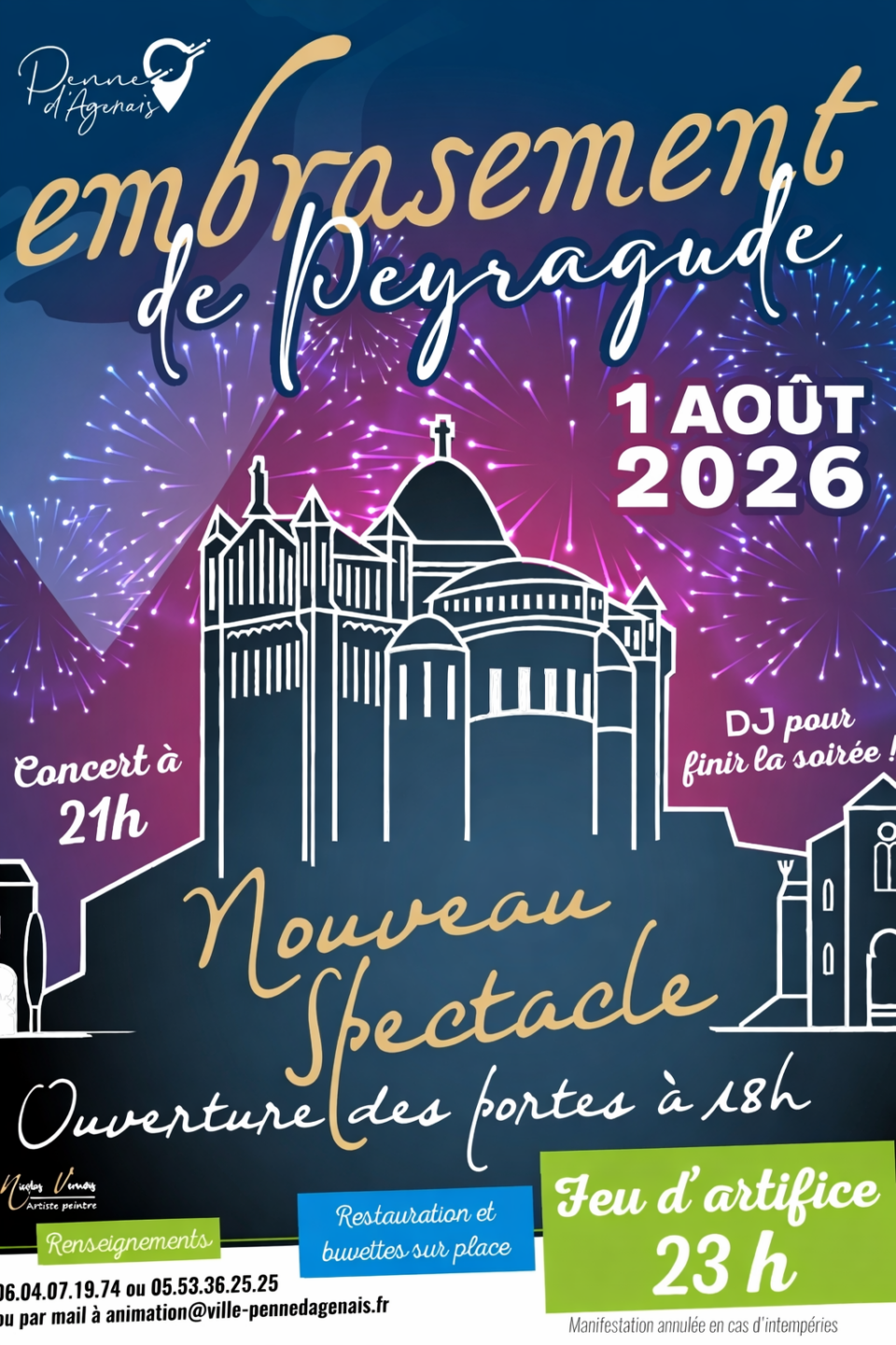 Embrasement de Peyragude  Penne-d'Agenais 2026-08-01