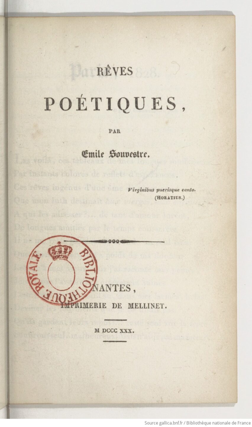 Portrait d’Émile Souvestre