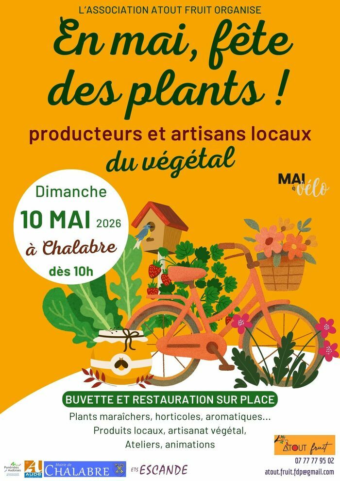 En mai, Fête des plants, Ancienne gare de Chalabre, Chalabre