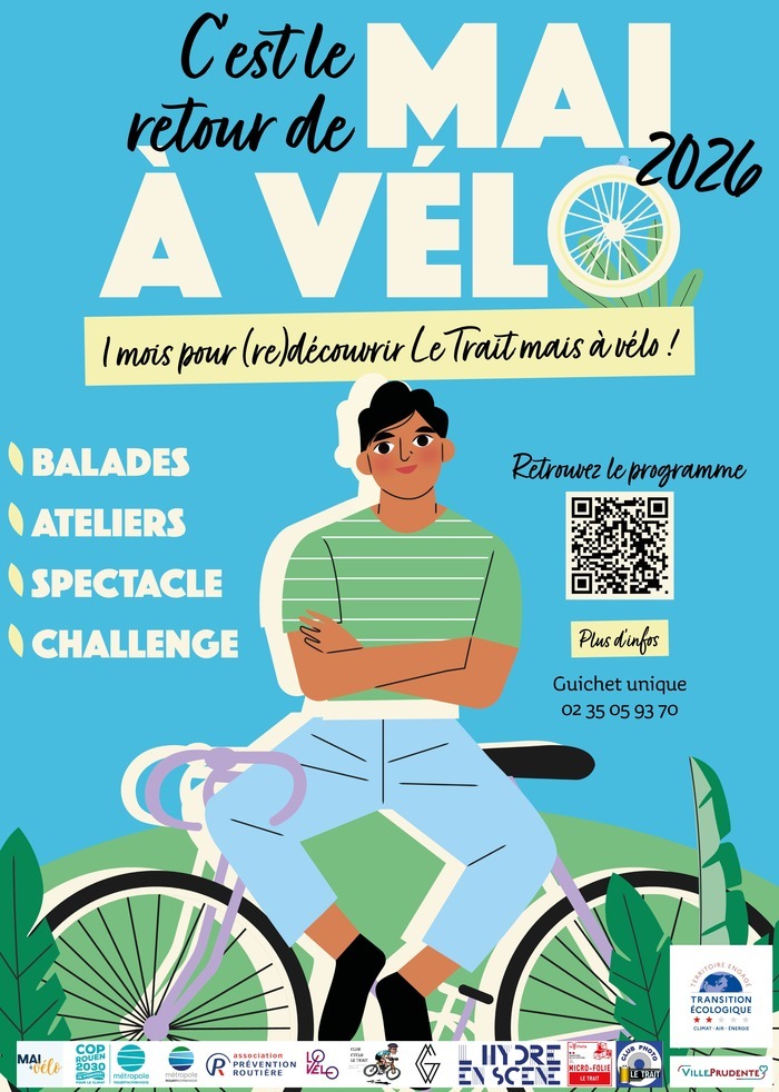 En route pour Mai à Vélo, Place Ronarc&rsquo;h, Le Trait