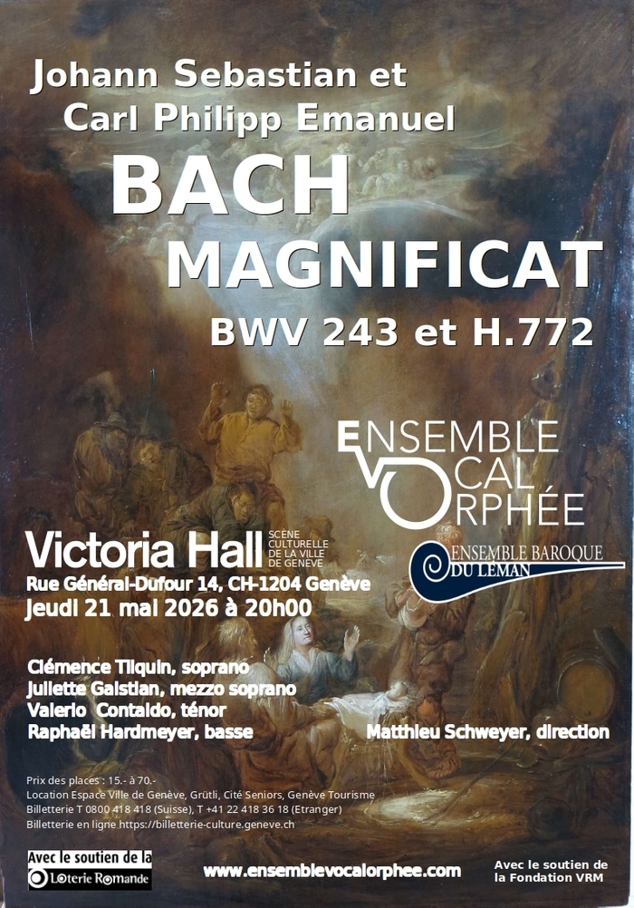Ensemble Vocal Orphée; Ensemble Baroque du Léman; Magnificat, Victoria Hall, Genève