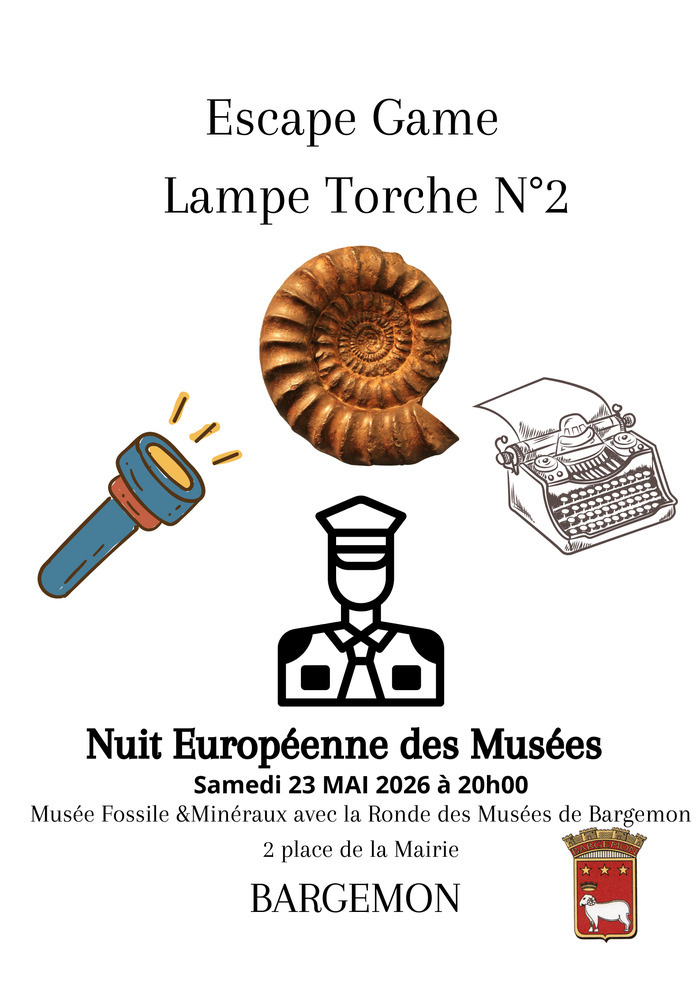Escape Game à la lampe Torche  N°2 Musée Fossile & Minéraux Bargemon