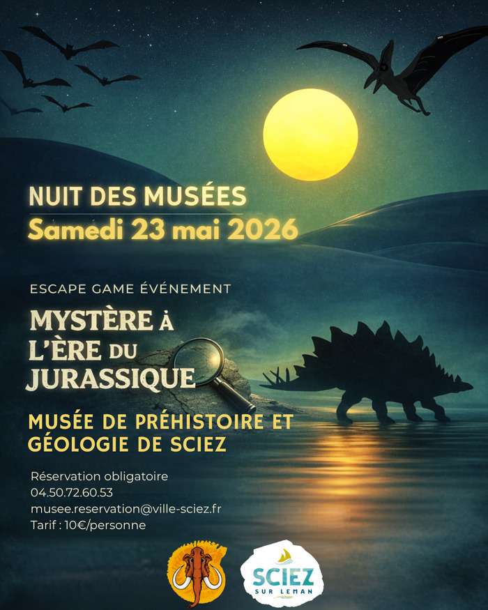 Escape game - Mystère à l'ère du jurassique Musée de Préhistoire et Géologie Jean Hallemans Sciez