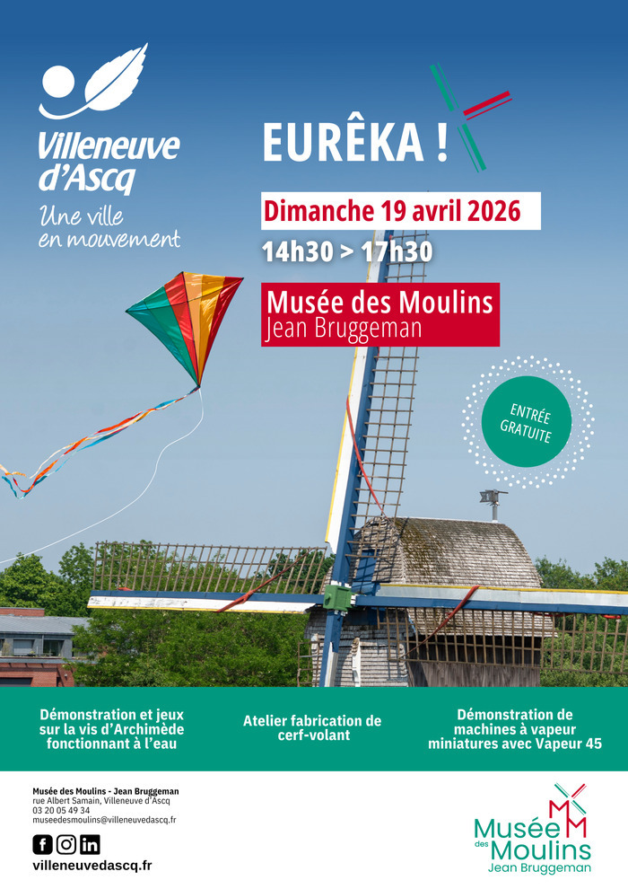 Eurêka ! Au Musée des Moulins, Musée des Moulins – Jean Bruggeman, Villeneuve-d’Ascq