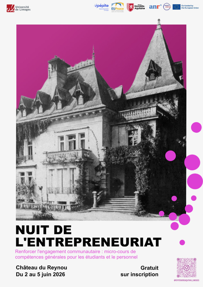 Évènement EUPeace - Nuit de l'entrepreneuriat Limoges Limoges