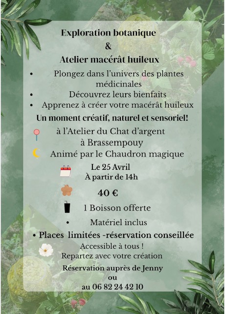 Exploration botanique & création de macérât huileux Brassempouy