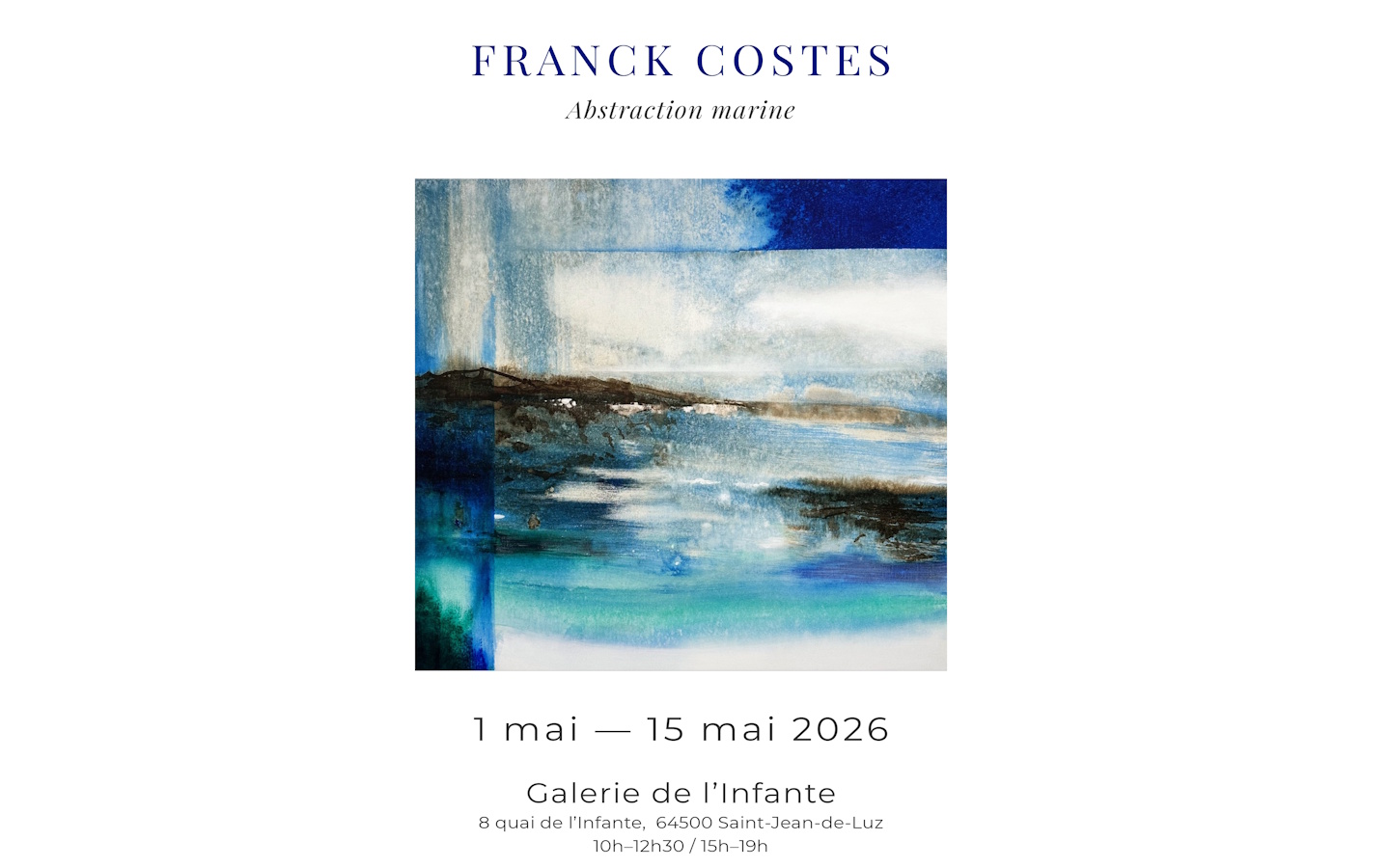 Exposition Abstraction marine Galerie de l&rsquo;infante Saint-Jean-de-Luz