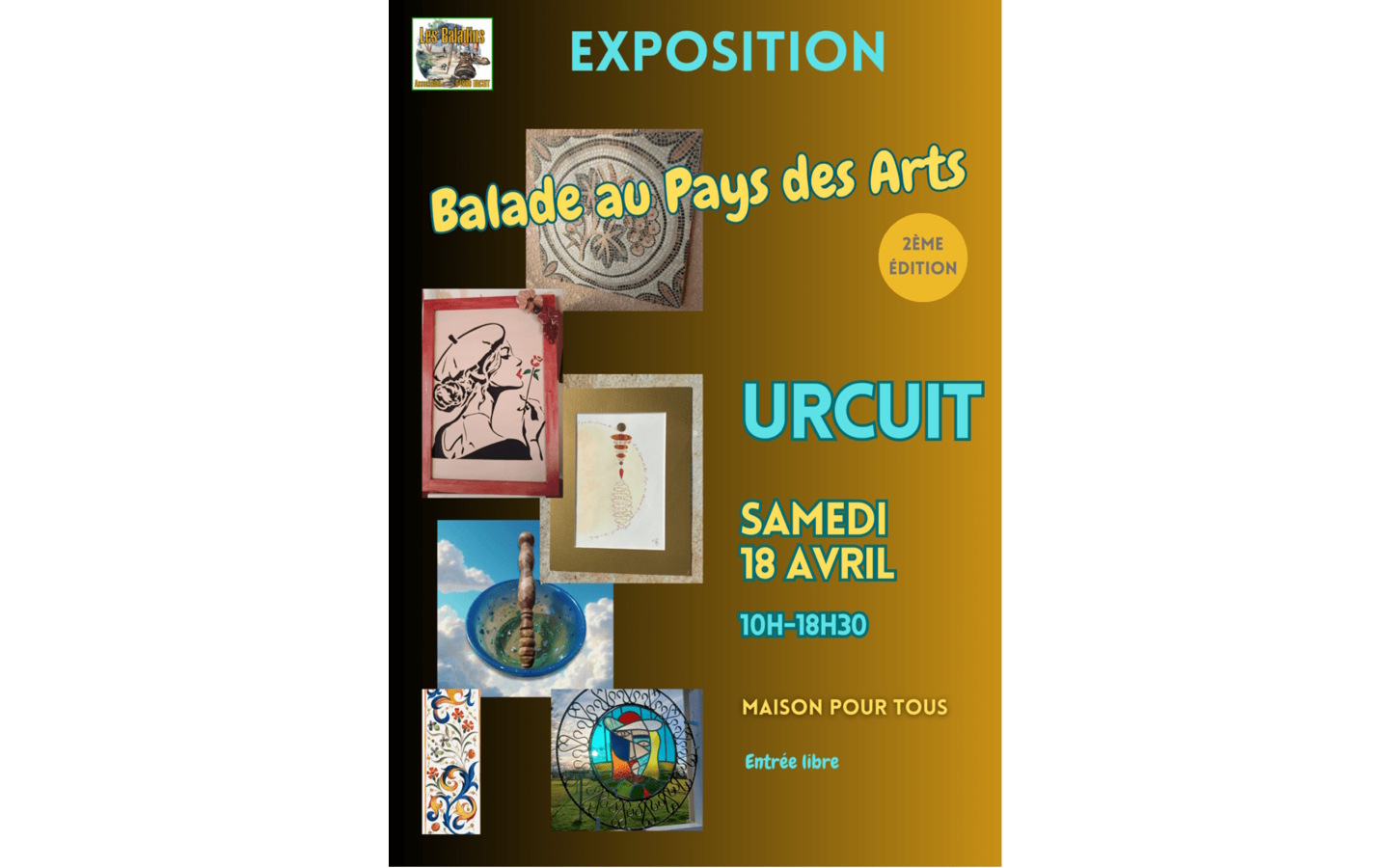 Exposition de créateurs Place de la mairie Urcuit