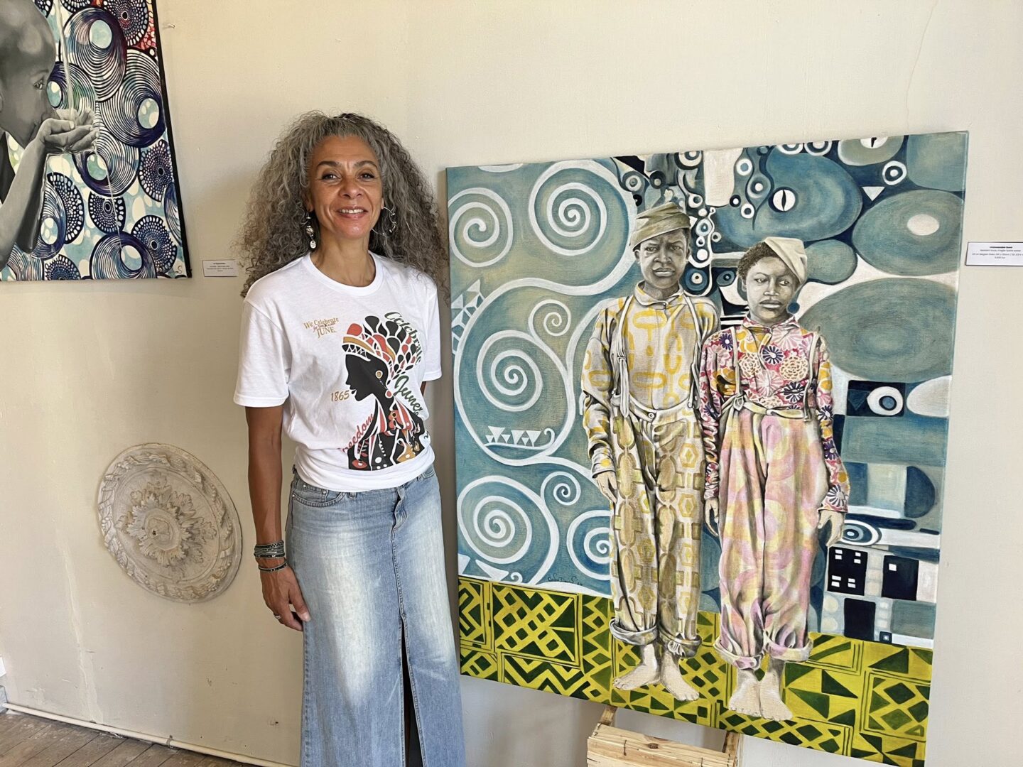 Exposition de l'artiste Andra Daans Place des Arcades Monflanquin 2026-09-21