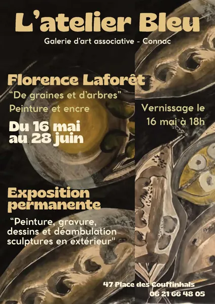 Exposition de L&rsquo;Atelier Bleu du 16 mai au 28 juin  Connac