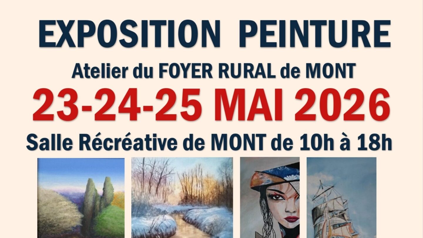Exposition de peinture Salle récréative Mont 2026-05-23