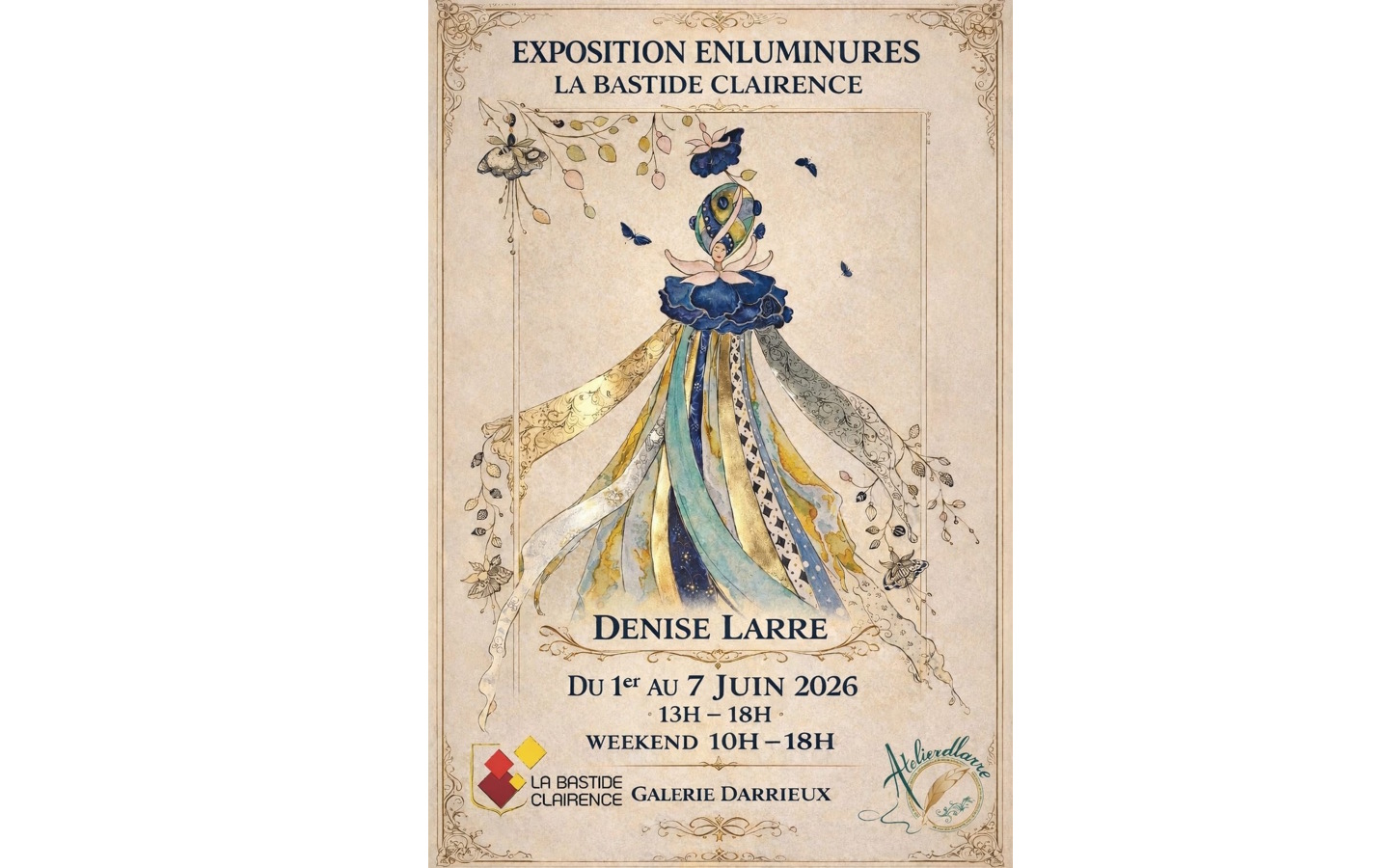 Exposition enluminures Place des Arceaux La Bastide-Clairence