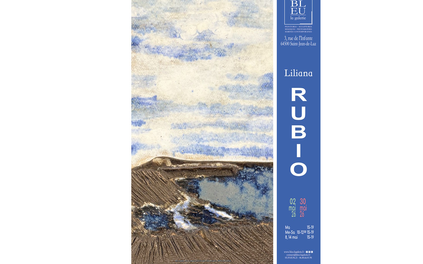 Exposition: Grès émaillés de Liliana Rubio et Dessins de Dozo 3 Rue de l'Infante Saint-Jean-de-Luz 2026-05-02