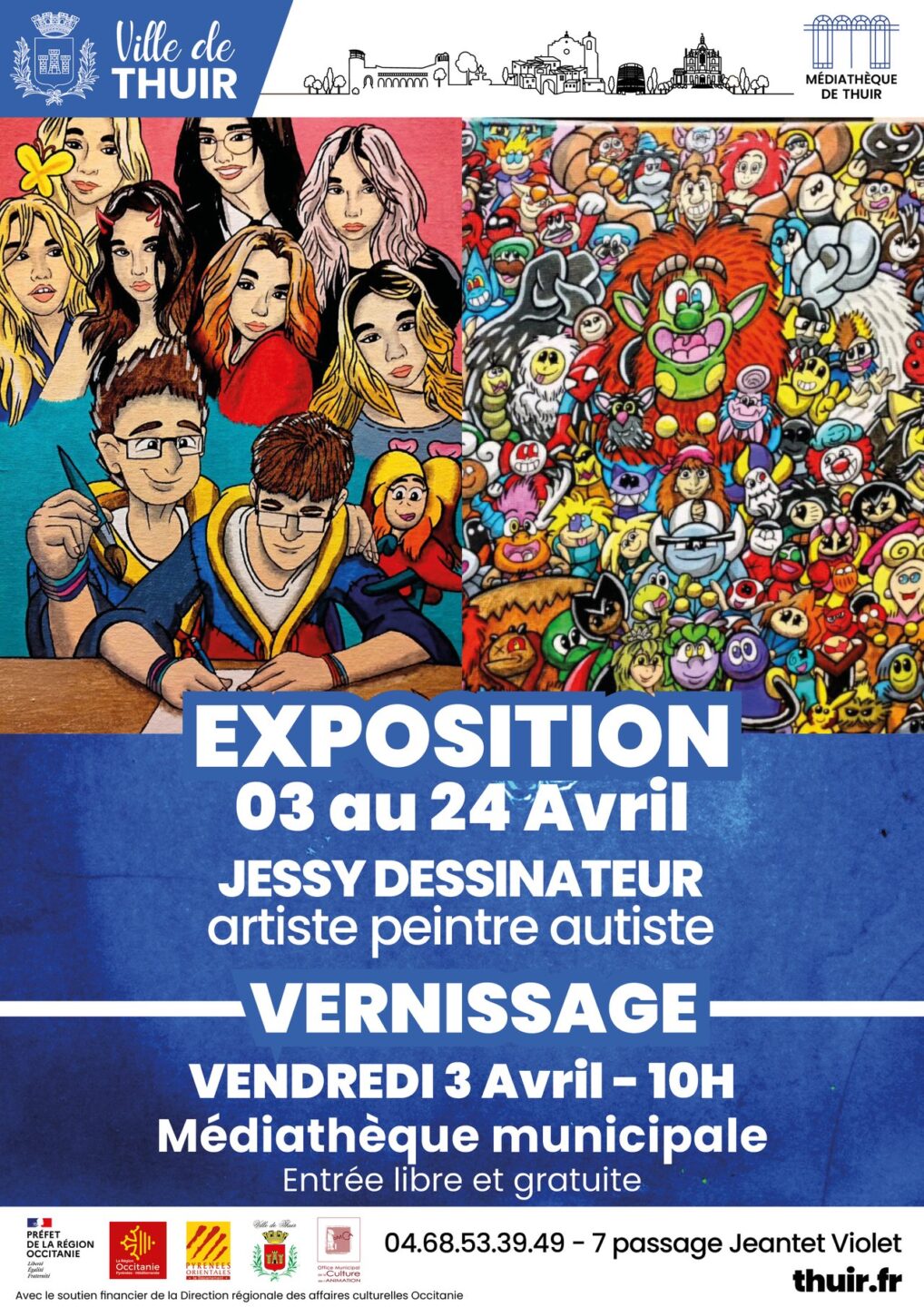 EXPOSITION JESSY DESSINATEUR  Thuir