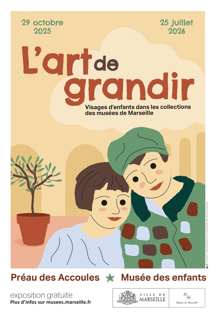 Exposition L’art de Grandir jusqu’au 25 juillet 2026, Préau des Accoules, musée des enfants, Marseille