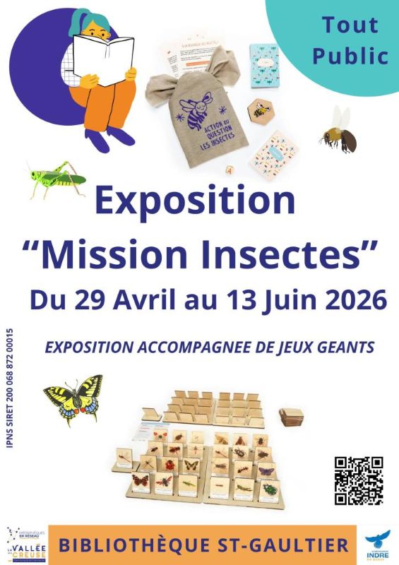 Exposition Mission insectes  Saint-Gaultier