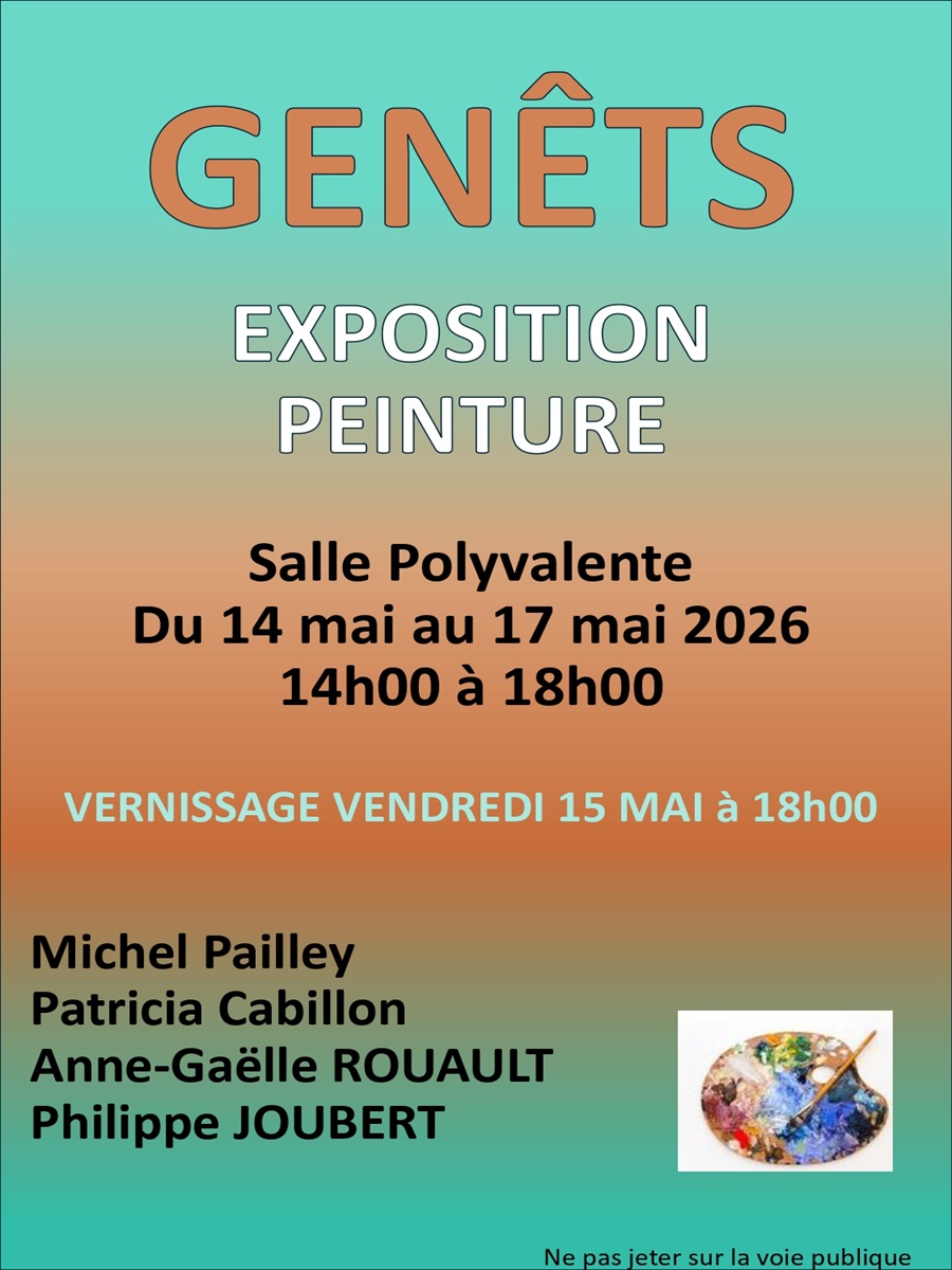 Exposition peinture Salle polyvalente Genêts