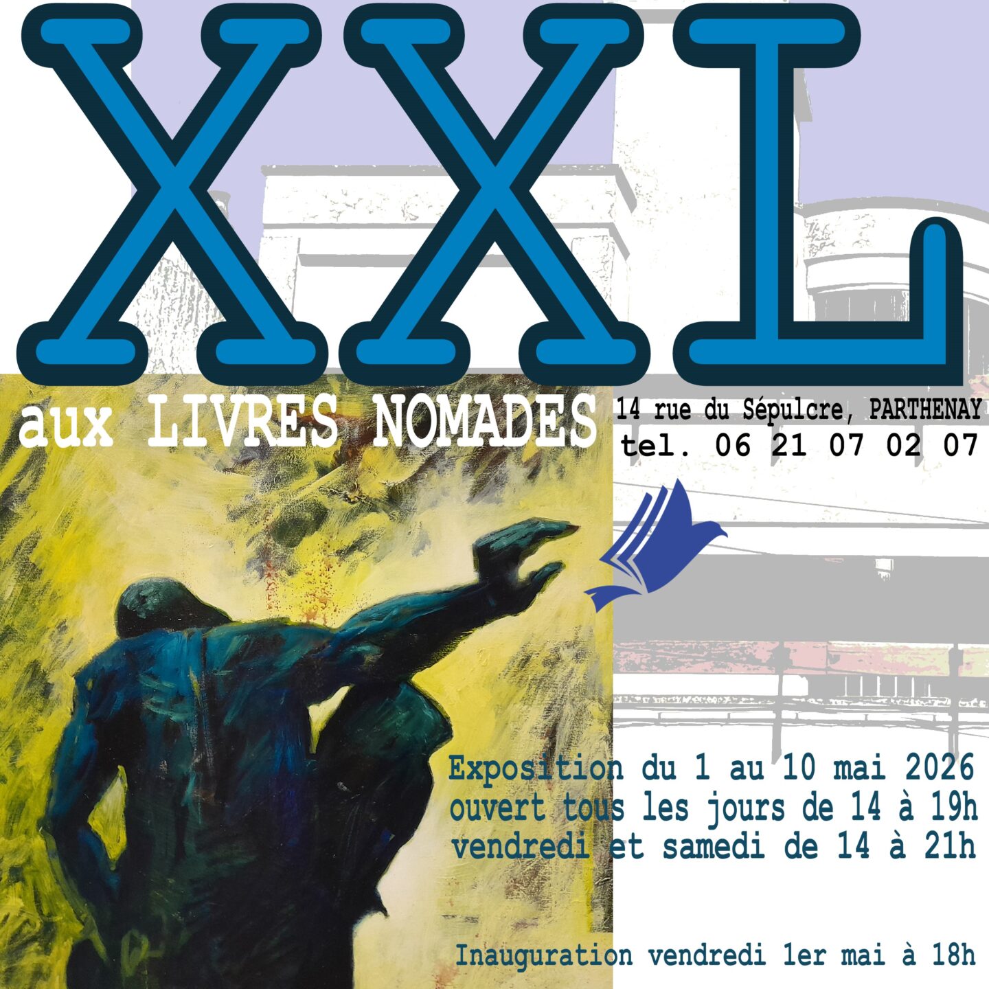 Exposition XXL aux Livres nomades 14 Rue du Sépulcre Parthenay 2026-05-01