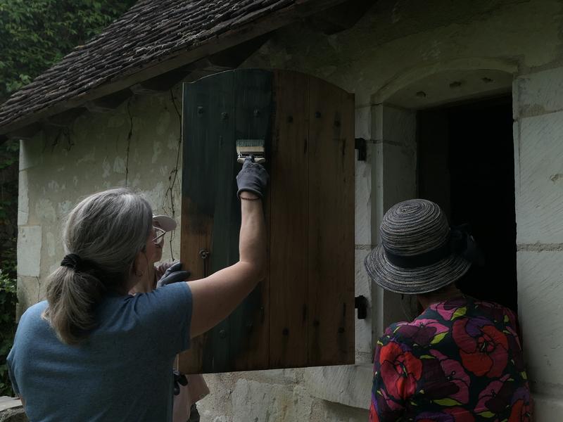 Fabrique du patrimoine Initiation et chantier participatif peinture à l&rsquo;ocre  Ingrandes