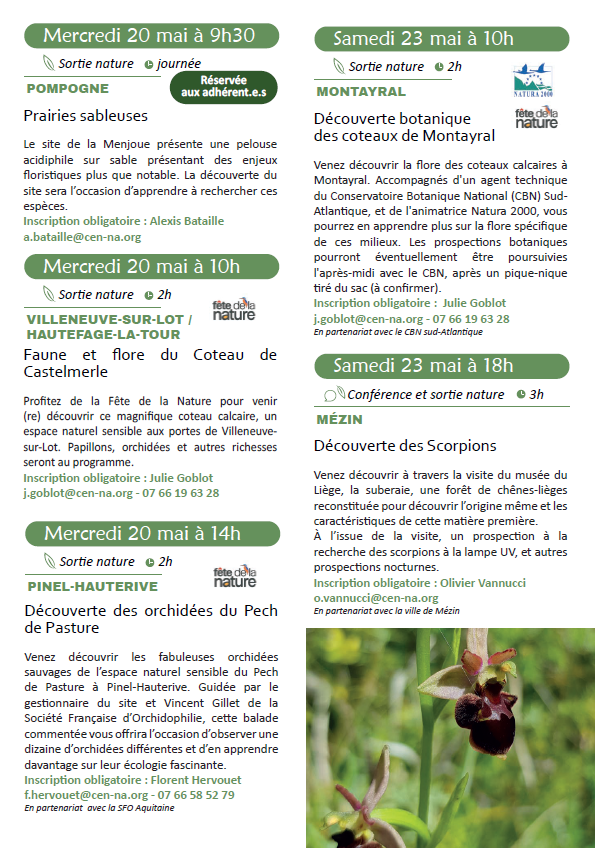 Faune et flore du Coteau de Castelmerle Coteau de Castelmerle Villeneuve-sur-Lot 2026-05-20