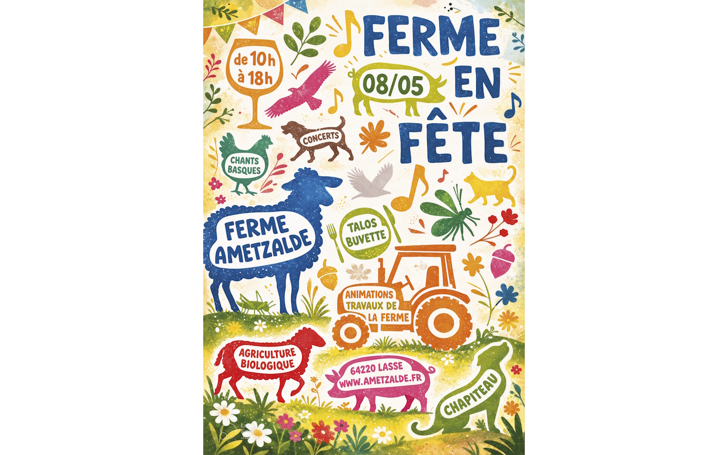 Ferme en fête à la ferme Ametzalde Ferme Ametzalde Lasse