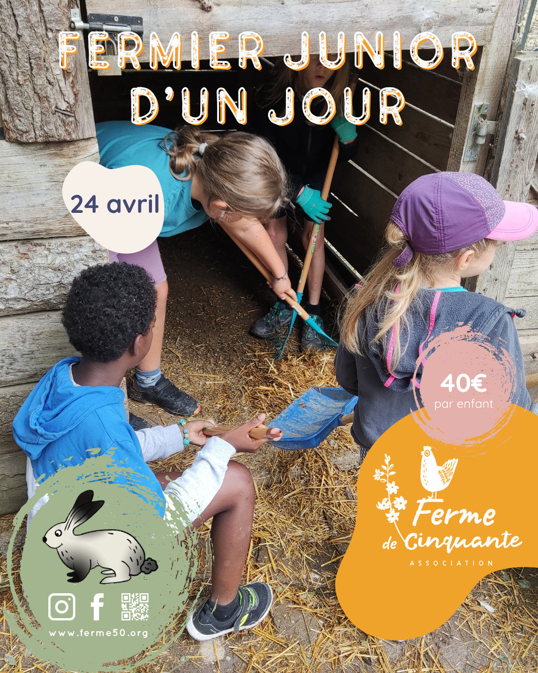 FERMIER JUNIOR D&rsquo;UN JOUR Ferme de Cinquante Chemin de Mange Pommes, 31520 Ramonville-Saint-Agne, Ramonville-Saint-Agne