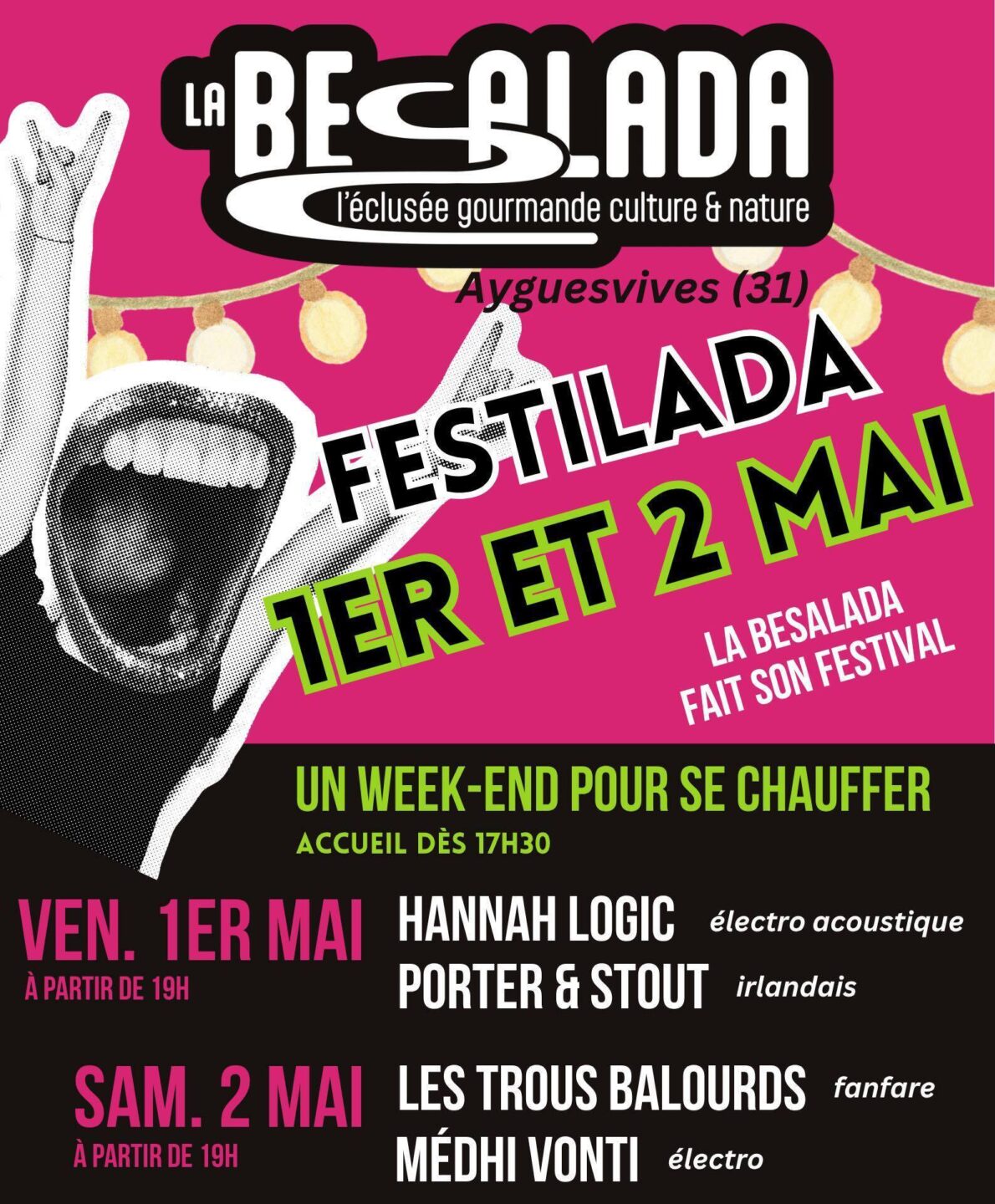 FESTILADA CONCERTS À LA GUINGUETTE BESALADA La Besalada Ayguesvives
