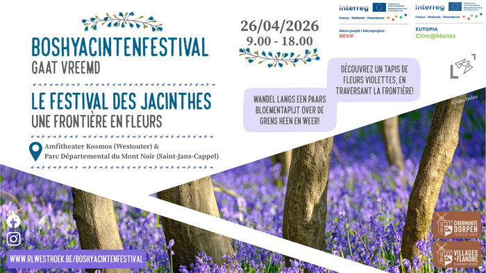 Festival de la jacinthe – une frontière en fleur, Site Départemental du Mont Noir, Saint-Jans-Cappel
