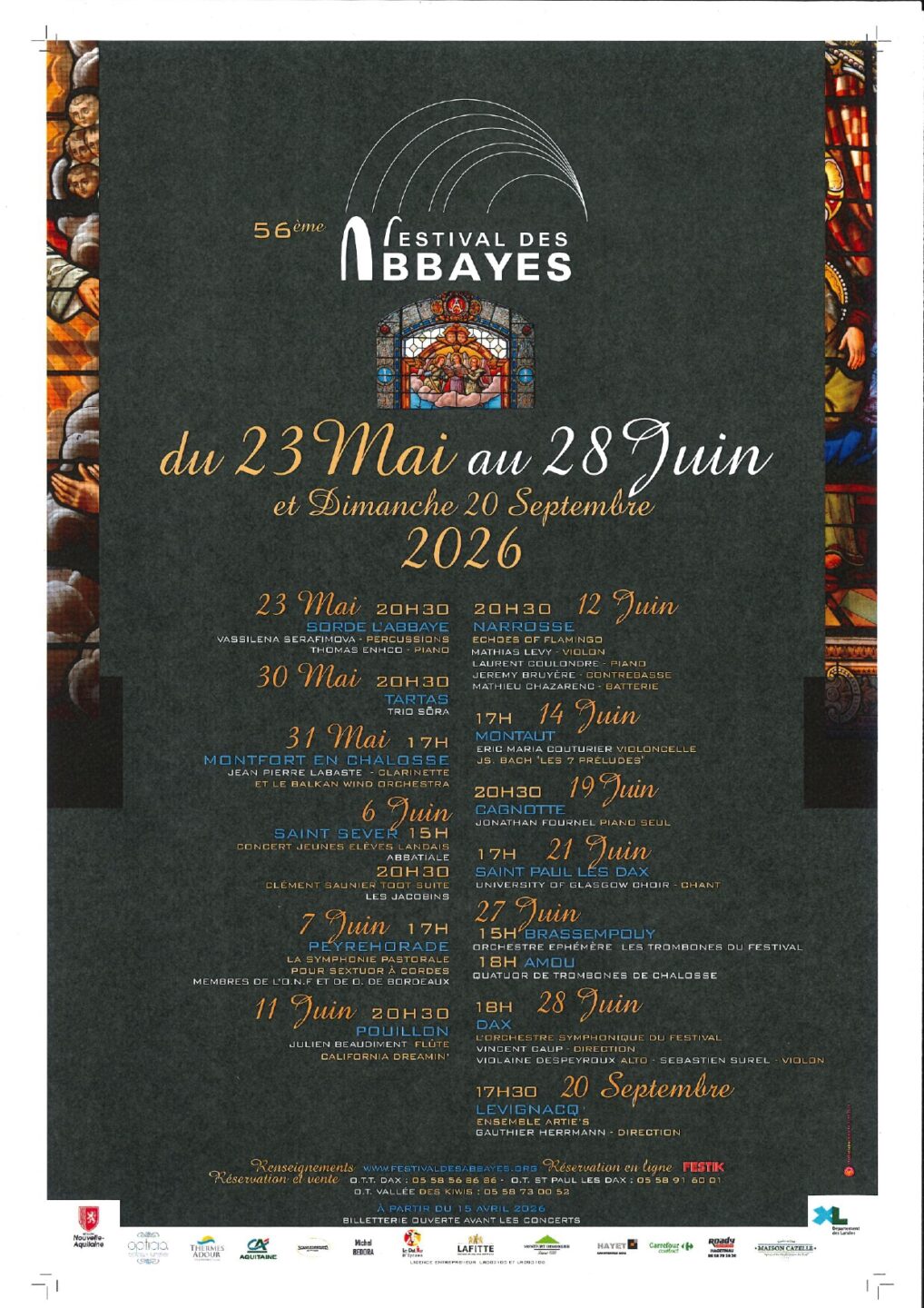 Festival des Abbayes Eglise Montaut 2026-06-14