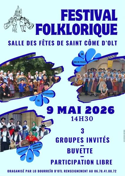 Festival Folklorique Salle des fêtes de Saint Côme d'Olt Saint-Côme-d'Olt 2026-05-09