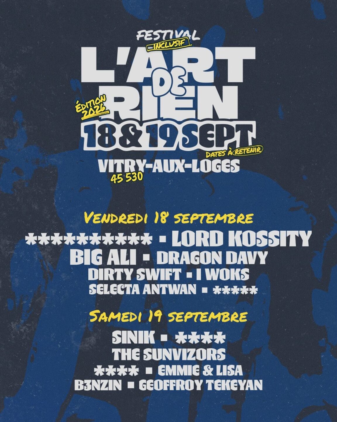 Festival L'Art de rien Château de Vaux Vitry-aux-Loges 2026-09-18