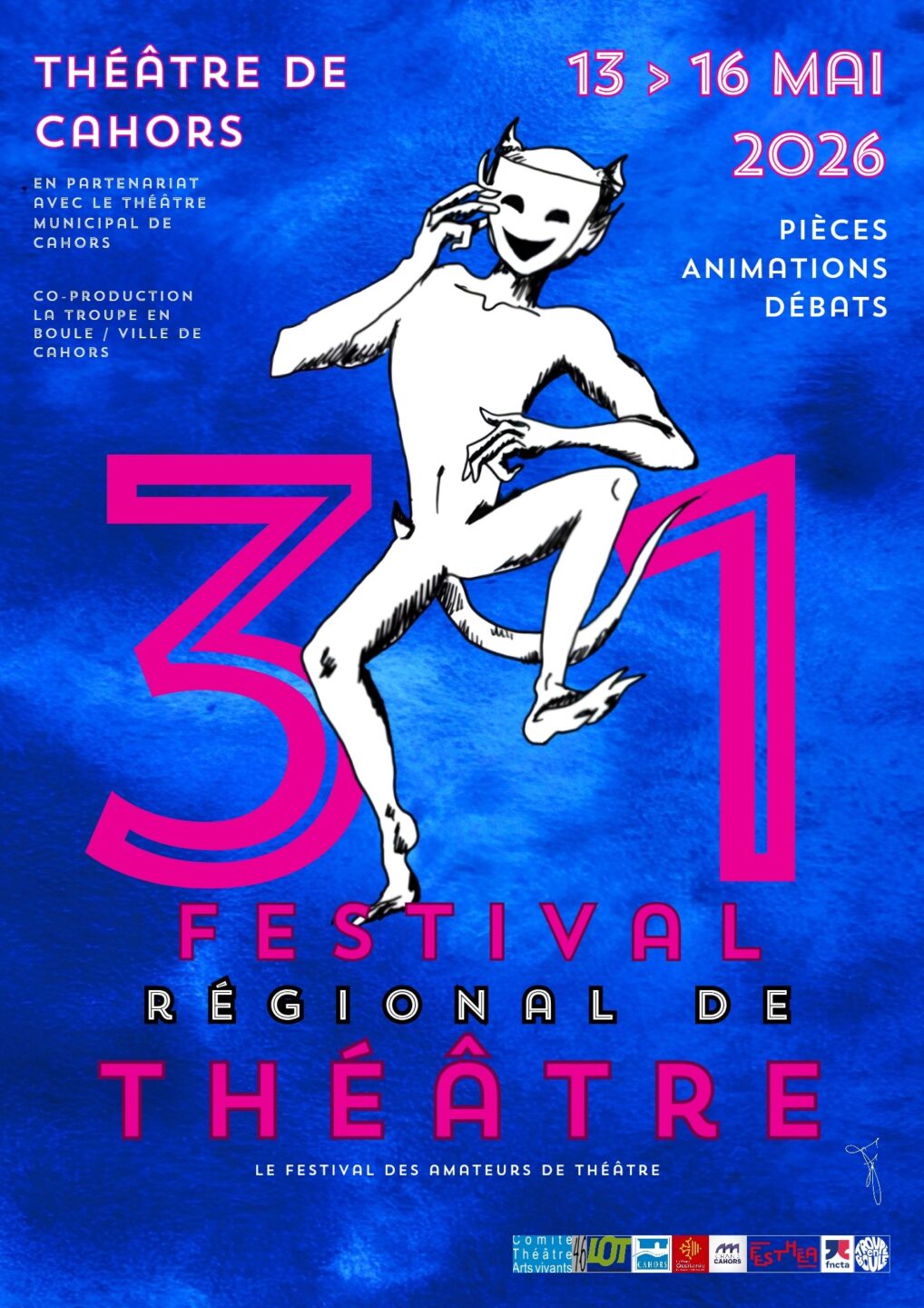 Festival régional de théâtre amateur Les rencontres de l'avant-scène Place François-Mitterrand Cahors 2026-05-14
