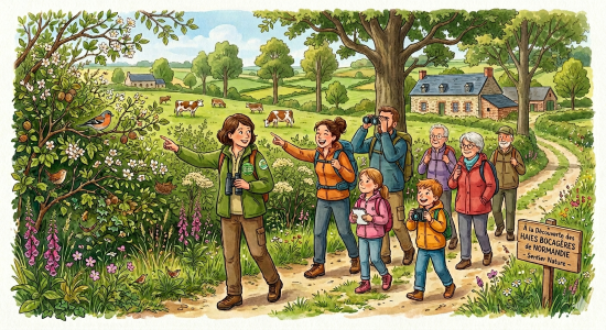 Fête de la nature Sortie nature, CPIE Le monde secret des haies bocagères Marie Les Moitiers-d&rsquo;Allonne