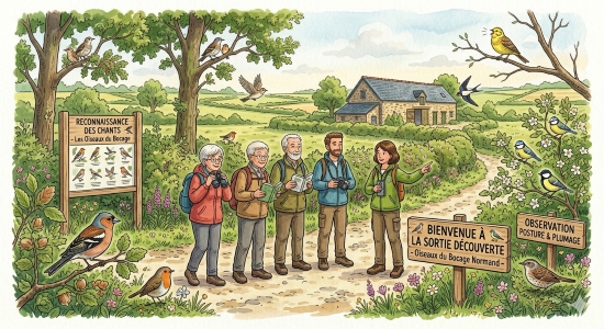 Fête de la nature Sortie nature, reconnaître les oiseaux de nos campagnes Marie Les Moitiers-d&rsquo;Allonne