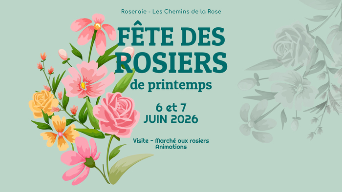 Fête des rosiers de printemps aux chemins de la rose Roseraie - Les Chemins de la Rose