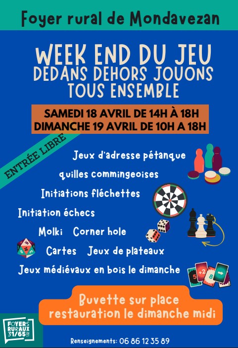 FÊTE DU JEU DEDANS DEHORS JOUONS ENSEMBLE! rue du Tapiau Mondavezan