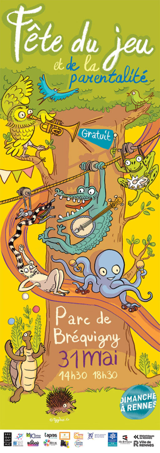 Fête du Jeu et de la Parentalité parc bréquigny Rennes